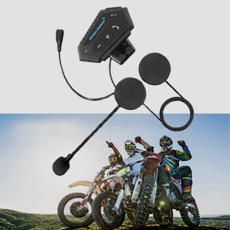 Karnz | BT12 Motorcykelhjälm Bluetooth-headset