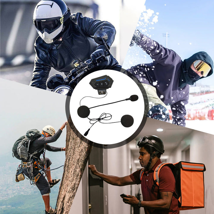 Karnz | BT12 Motorcykelhjälm Bluetooth-headset