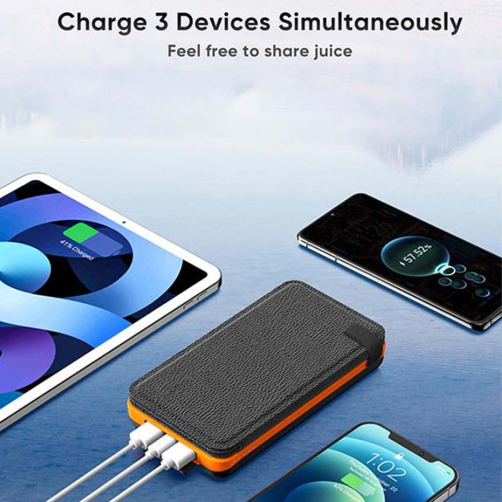 25000mAh Hög Kapacitet Solkraftbank - Snabbladdning