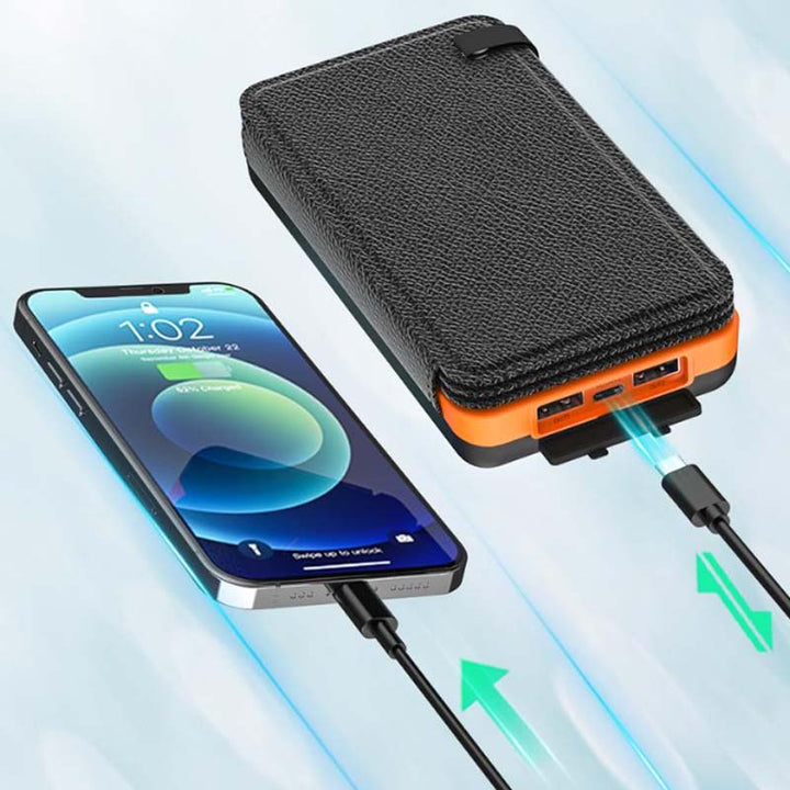 25000mAh Hög Kapacitet Solkraftbank - Snabbladdning