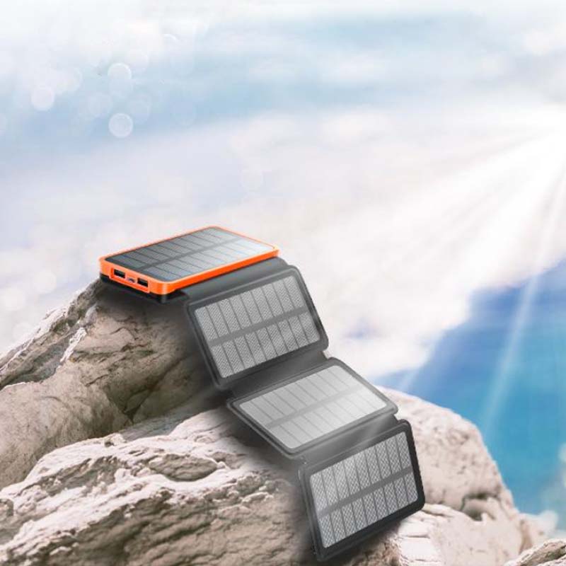 25000mAh Hög Kapacitet Solkraftbank - Snabbladdning