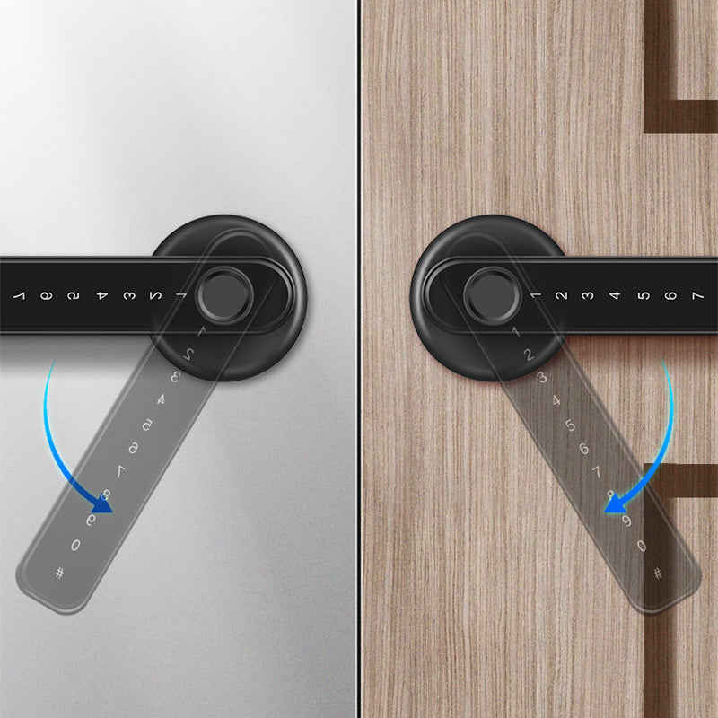 Intelligent dörrhandtag med fingeravtryckssensor och Bluetooth-appkontroll