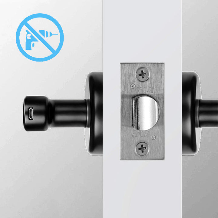 Intelligent dörrhandtag med fingeravtryckssensor och Bluetooth-appkontroll