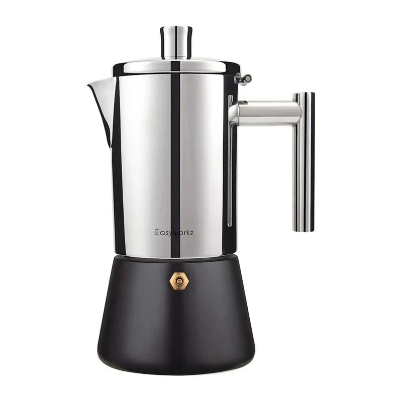 Edelstahl Spis Espresso Maker Moka Kanna Kaffemaskin | Karnz