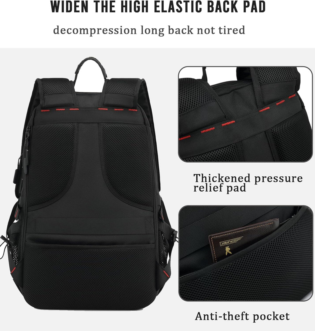 60L vattentät rese-laptopryggsäck med USB-port och skofack | Karnz