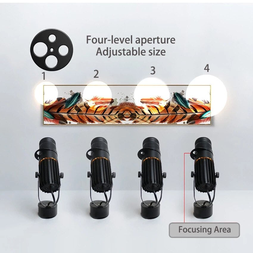 Justerbar LED-takspot från aluminium