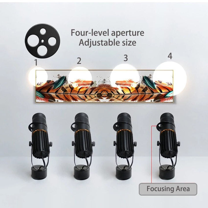 Justerbar LED-takspot från aluminium