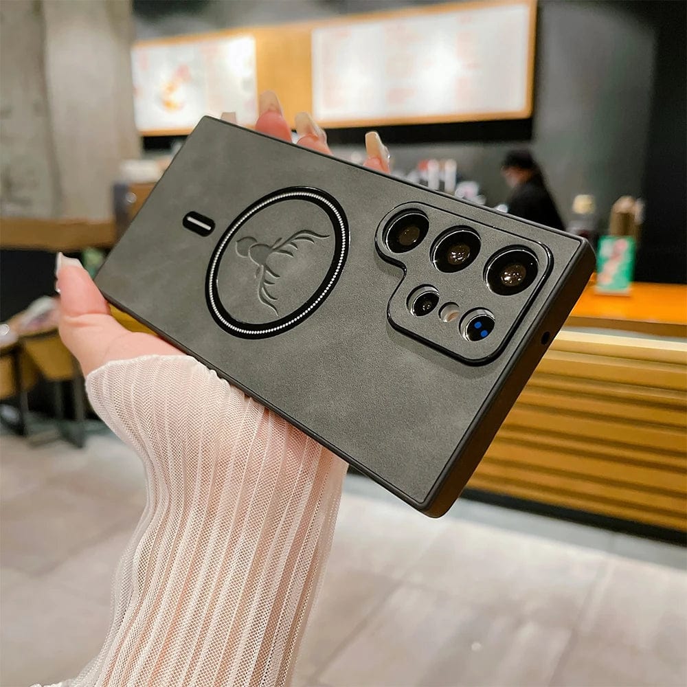 Skyddshölje för Samsung-telefon | Magnetiskt trådlöst laddningshölje