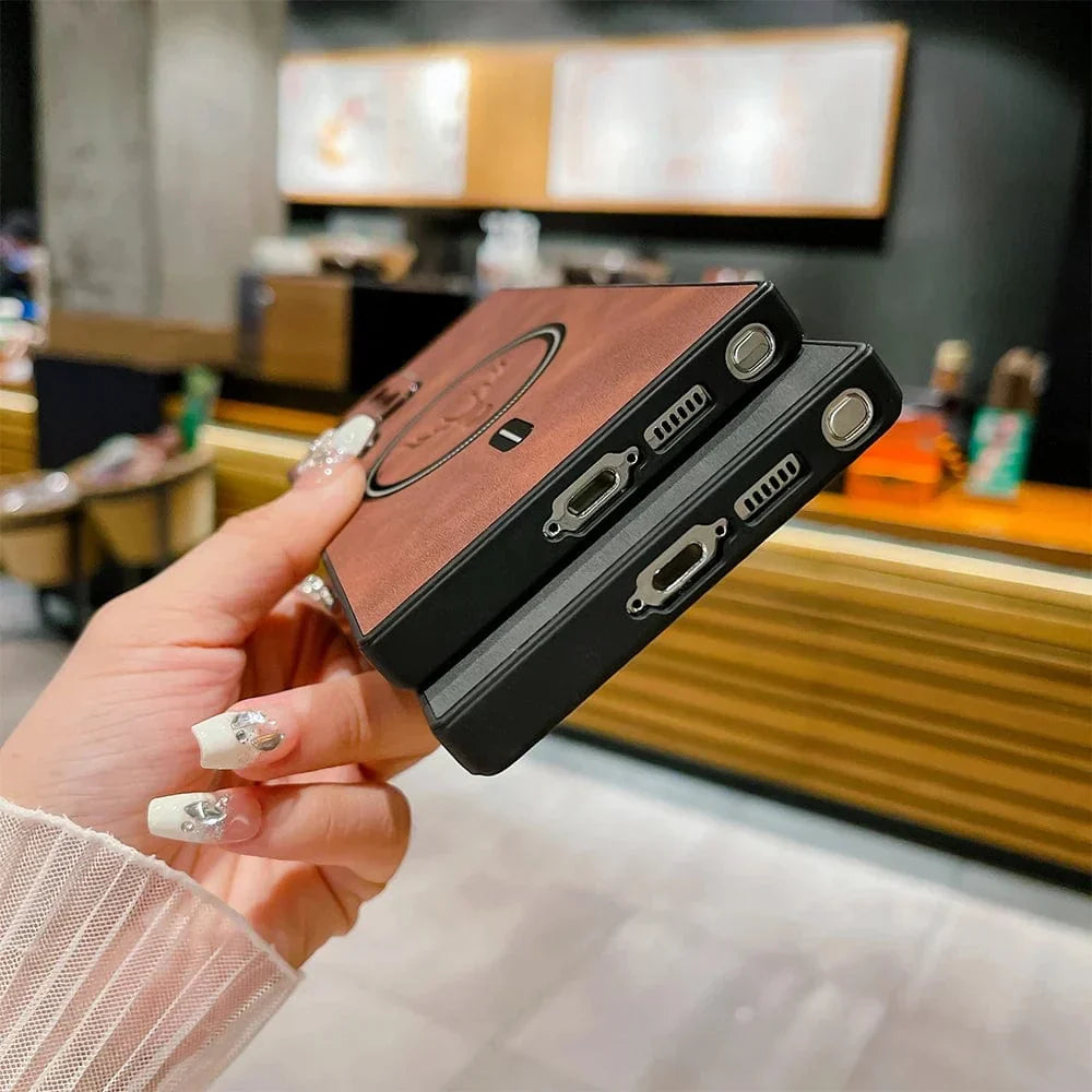 Skyddshölje för Samsung-telefon | Magnetiskt trådlöst laddningshölje